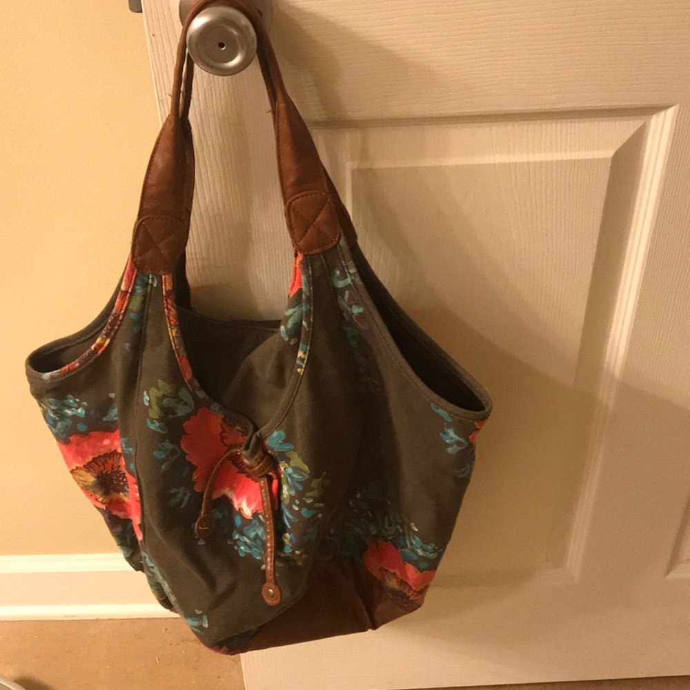 Multicolored boho tote.